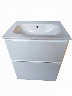 Тумба підлогова ЮВЕНТА Ester - 60 білий з умивальником