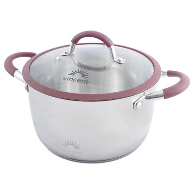 Каструля з кришкою Vincent 24 см 5,6 л VC-3187-24