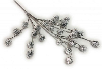 Декорация новогодняя Ветка с шишками 76 см EPI-19A9232 