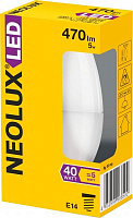 Лампа світлодіодна Neolux 5 Вт C37 матова E14 220 В 4000 К 