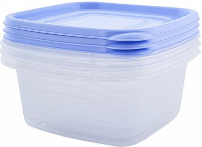 Набор контейнеров для пищевых продуктов Омега 3 шт. 2,1 л Алеана