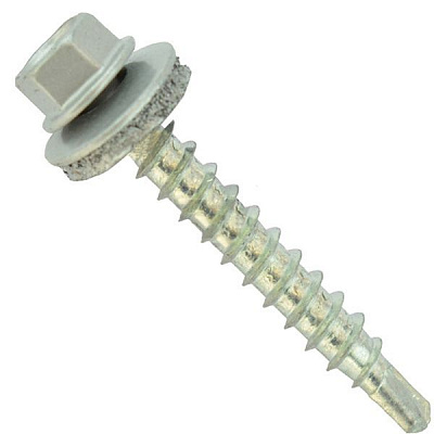 Саморез кровельный по дереву 4,8x35 мм 20 шт серебро RAL 9006 RAL 9006me Expert Fix