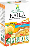 Каша овсяная Терра со сливками, бананом, клубникой и ванилью мгновенного приготовления 190 г 