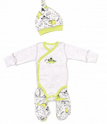 Комплект детской одежды Фламинго 433-232 серый р.56 