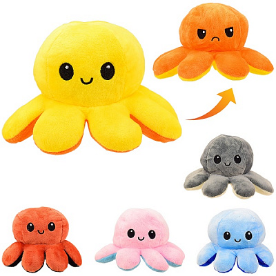 Мягкая игрушка Осьминог 19 см в ассортименте M066