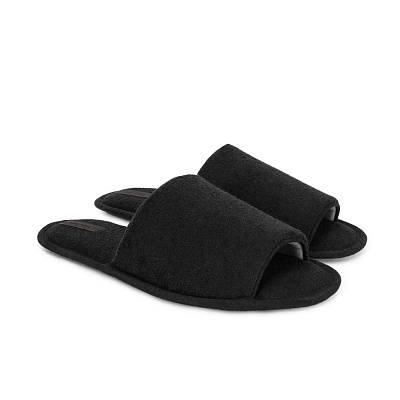 Тапки домашние Twins HS-VL флисовые PVC 14175 р.42/43 черный