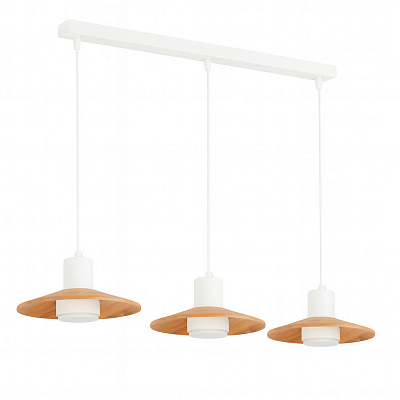 Світильник підвісний LIGHT SET KALUSH 3xGX53 білий/дерево