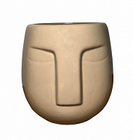 Ваза керамическая Nana ceramics Спящий 12 см капучино глянец 