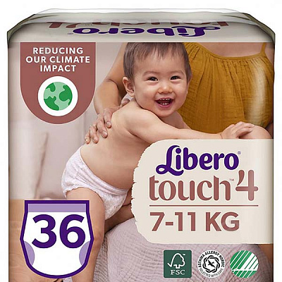 Подгузники-трусики Libero Touch 4 7-11 кг 36 шт.