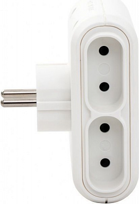 Разветвитель Legrand 16 А 230 В без заземления белый 50650 