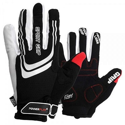 Варежки PowerPlay 6588_XXL_Black/White р. 2XL черный с белым