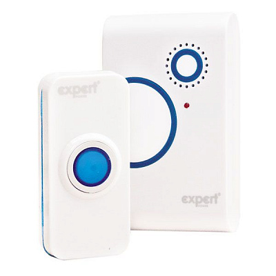 Дзвоник бездротовий Expert білий із синім WSD-DN1B2