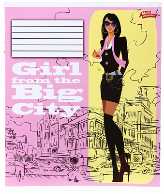 Зошит шкільний уф-лак 12 аркушів у клітинку в асортименті Мрії збуваються