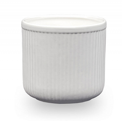 Кашпо керамическое Santino Leon круглый 2,5 л белый (O-46-14-J-15-00) 