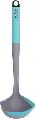 Ополоник пластиковий із силіконом блакитний/сірий MK-WF-KU34 Maxmark