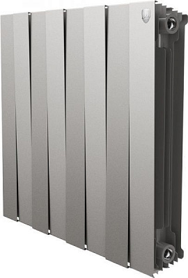Радиатор биметаллический Royal Thermo PianoForte 500 8 Silver Satin (НС-1161576)