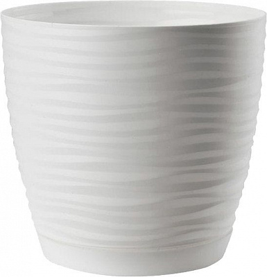 Вазон пластиковий Form Plastic Сахара міні-27 круглий 9,7л білий