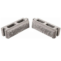 Элемент подмурка Кая 80x240x75 мм черно-белый Моноліт-Брук 