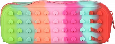 Пенал силиконовый 19,5x7x5 см разноцветный