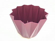 Горщик для квітів Elif Plastik Призма фігурний 1,5 л фіолетовий (474Ф) 