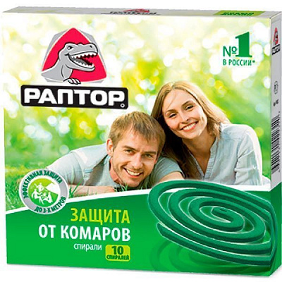Спираль РАПТОР Без запаха 10 шт. 167 г