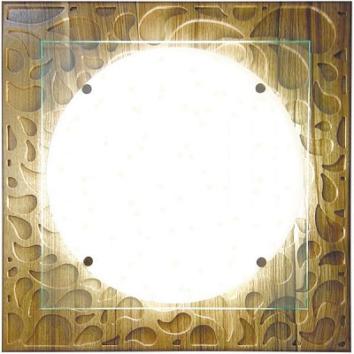 Светильник потолочный Декора НББ 32210 2D LED 24 Вт орех 