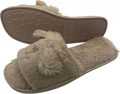 Капці домашні La Nuit Лілу р. 36-37 бежевий