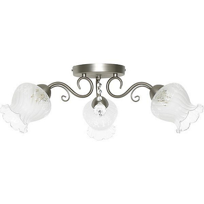 Люстра стельова Accento lighting Gracia 3xE14 нікель/сатин ALSQ-MD37417/3