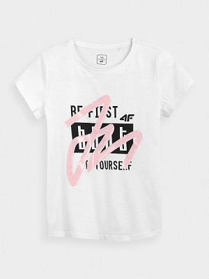 Футболка 4F HJL21-JTSD004-10S р.152 білий