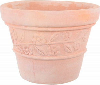 Кашпо Viet Thanh Ceramic флора 37х28 см VT.10200-2 круглый терракотовый 