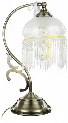 Настільна лампа декоративна Arte Lamp Victoriana 1x60 Вт E27 антична бронза A3191LT-1AB