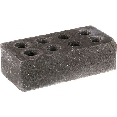 Кирпич гиперпрессованный Литос Магма пустотелый тычковый евро серый