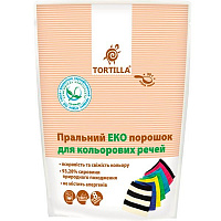 Пральний порошок для машинного та ручного прання TORTILLA Еко для кольорових речей 0,4 кг