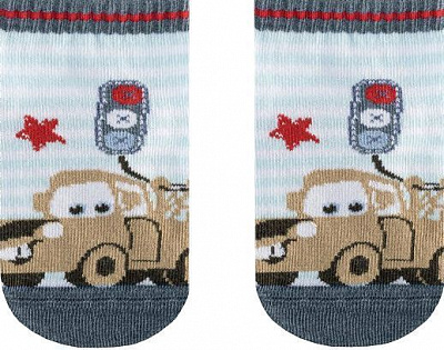 Шкарпетки дитячі Conte-Kids Disney Тачки короткі 364 17С-136/1СПМ р.12 світло-блакитний