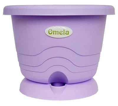 Горщик пластиковий Пастель 0,5 л круглий лаванда