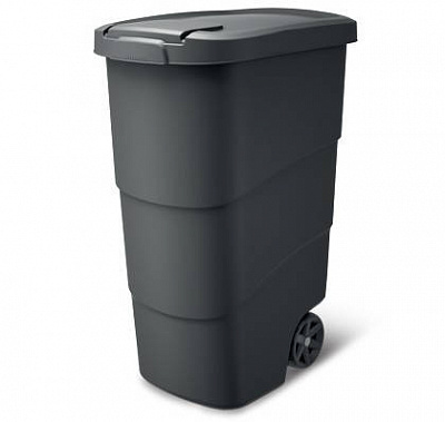 Бак для сміття з кришкою WHEELER 90 л сірий NBWB90