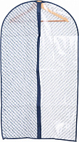 Чохол для одягу Плетіння Vivendi 105x60 см білий із синім