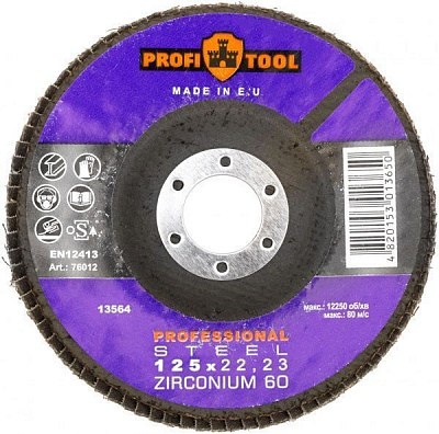 Круг лепестковый PROFITOOL ZIRCONIUM   125 мм P60 76012