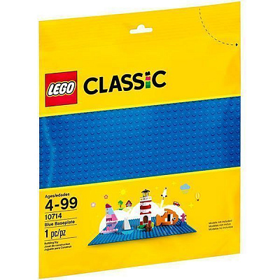 Конструктор LEGO Classic Базовая пластина синего цвета 10714