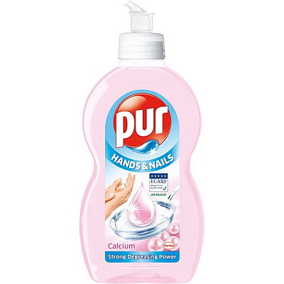 Средство для мытья посуды Pur Hands & Nails + кальций 450 мл