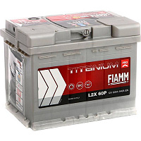 Аккумулятор автомобильный Fiamm Titanium PRO L2X 60P 60А 12 B «+» слева