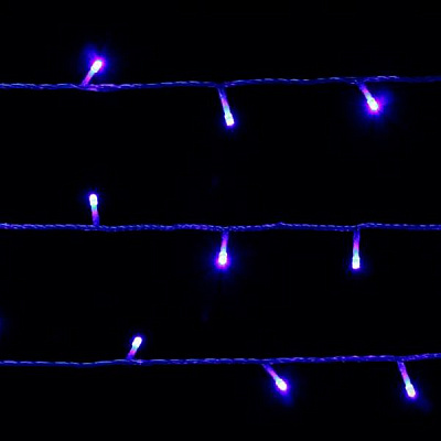Електрогірлянда лінійна Феєрія блакитна вбудований світлодіод (LED) 300 ламп 30 м