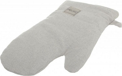 Прихватка-варежка Серебро 16x31 см бежевый/серебряный La Nuit 