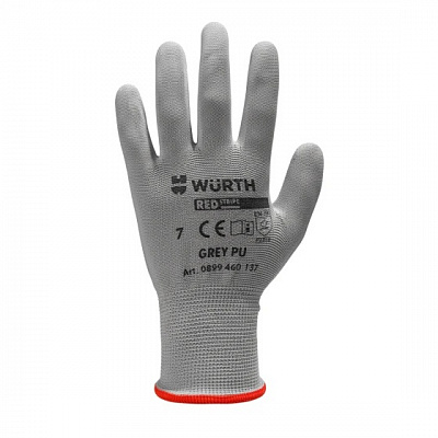 Рукавицы WURTH RED STRIPE BASIC с покрытием полиуретан L (9) 0899490139