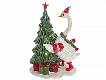 Декоративна новорічна фігура Гусак з ялинкою 16x21см 192-190 Lefard