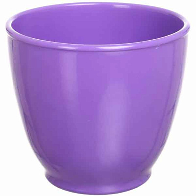 Горщик керамічний Оріана-Запоріжкераміка Кедр №3 глянець круглий 1,6 л бузковий