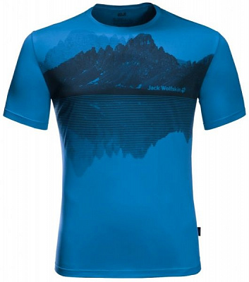 Футболка Jack Wolfskin PEAK GRAPHIC T M 1807181-1152 S синій