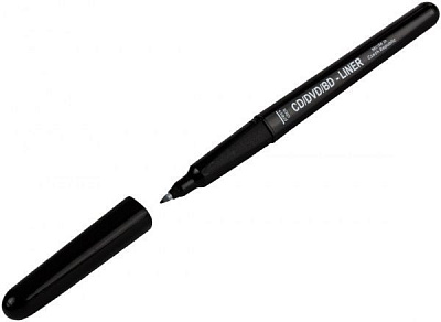 Маркер перманентный Centropen Ergoline для CD/DVD 0.6 мм черный 