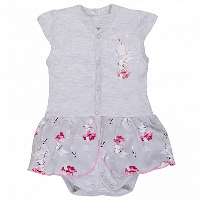 Напівкомбінезон для дівчинки Татошка р.68 сірий 1601366сзц