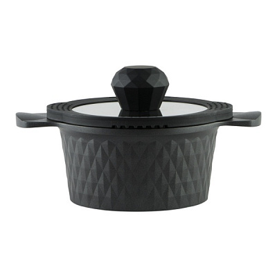 Кастрюля с крышкой Black Ice Greblon C2 1,5 л Pepper
